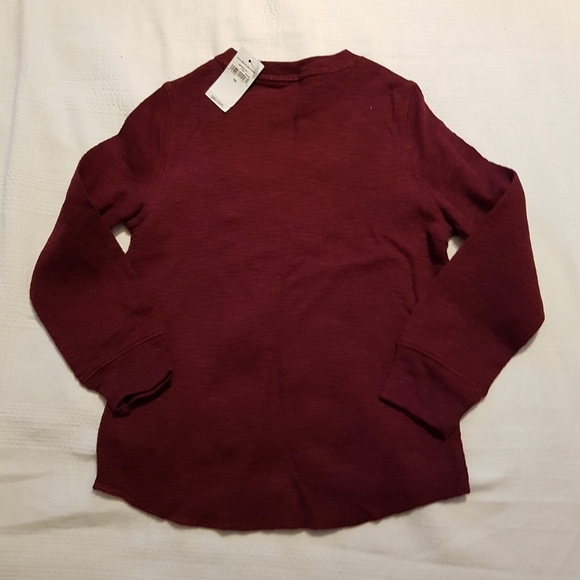 Gap boys size 4 or xs burgundy long sleeve shirt NEW - Picture 2 of 4